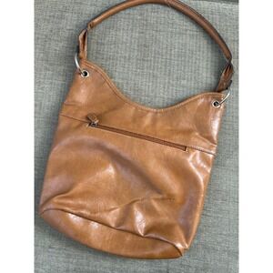 Croft & Barrow Brown Faux Leather Hobo Bag Western Boho Festival Coastal Cowgirl